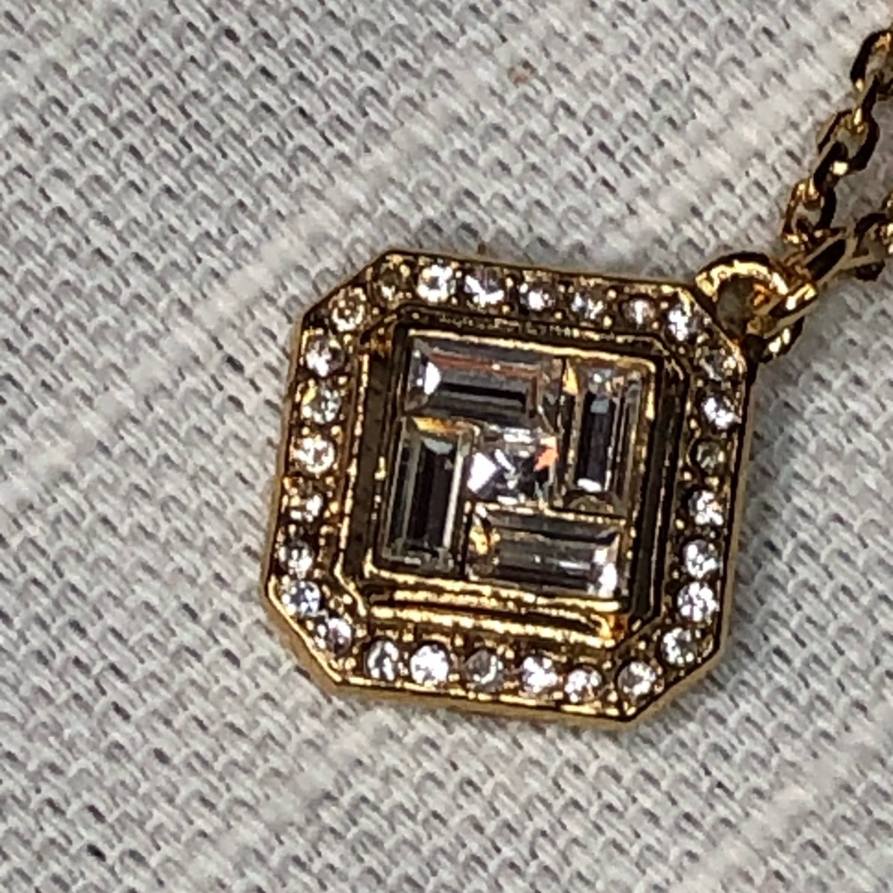 Carolee Gold-Tone Pendant Necklace - Picture 6 of 10